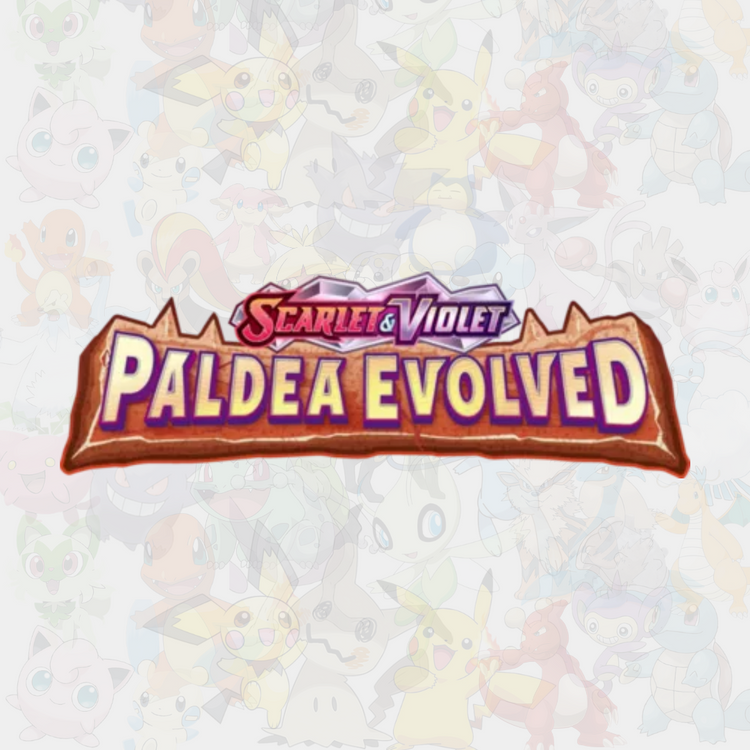 Scarlet & Violet Paldea Evolved-logga för Pokémon TCG