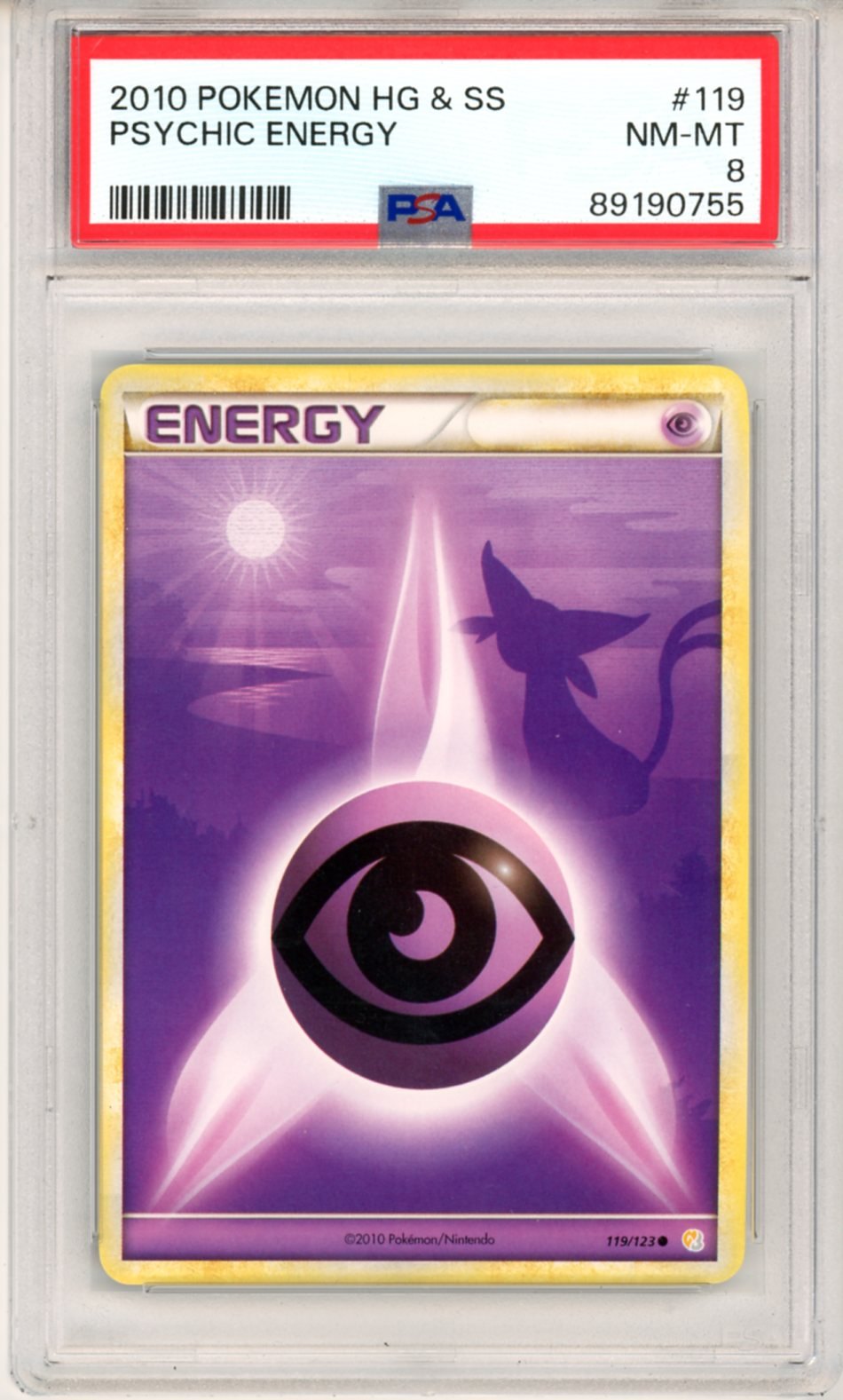 PSA 8 Psychic Energy 076/070 - HeartGold Collection