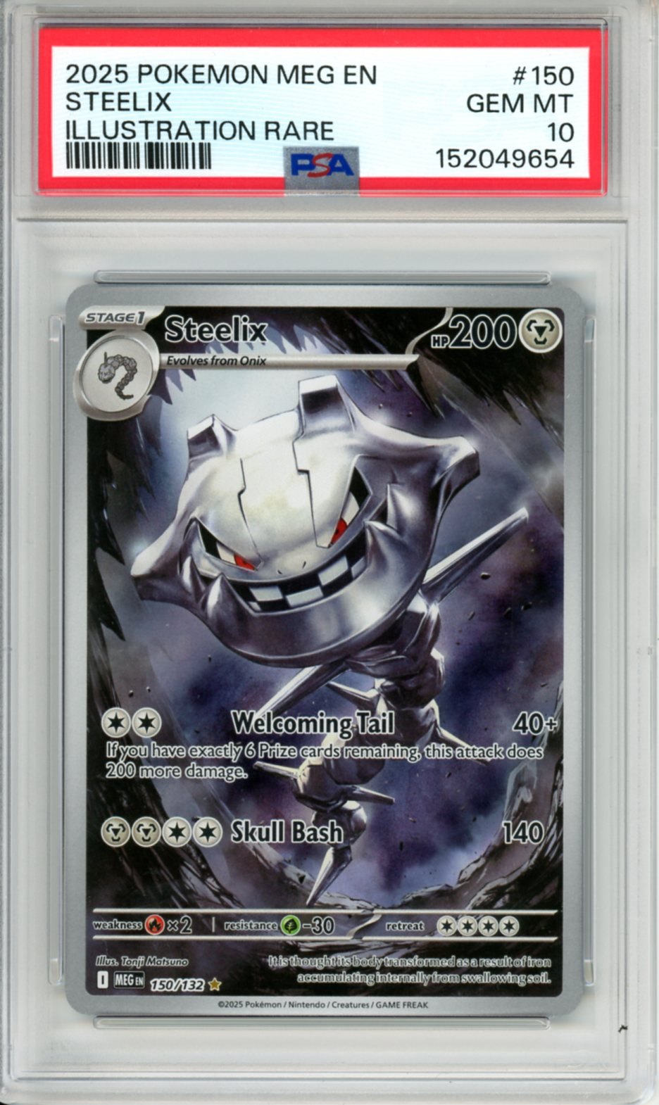 PSA 10 Steelix 150/132 - Mega Evolution