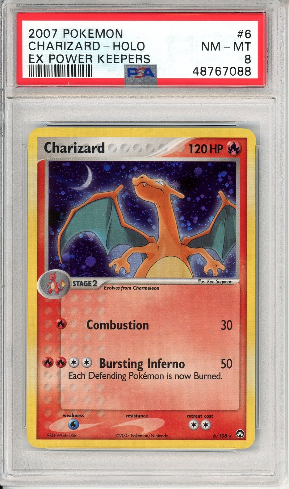 PSA 8 Charizard 6/108 - Power Keepers