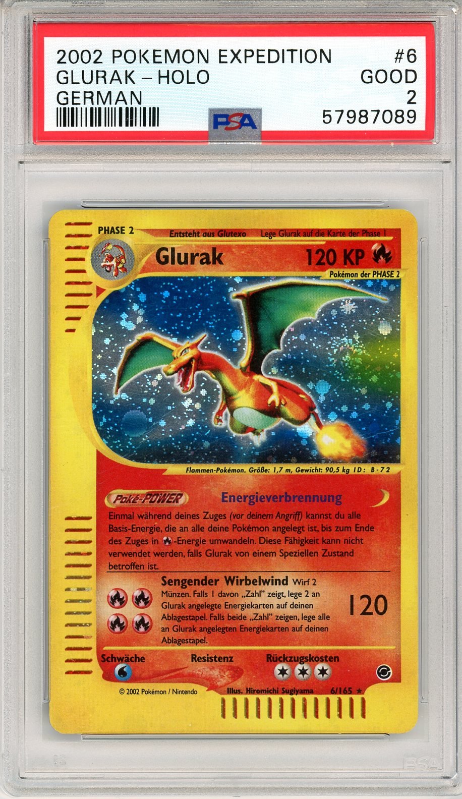 PSA 2 Charizard (Tysk) 6/165 - Expedition Base Set