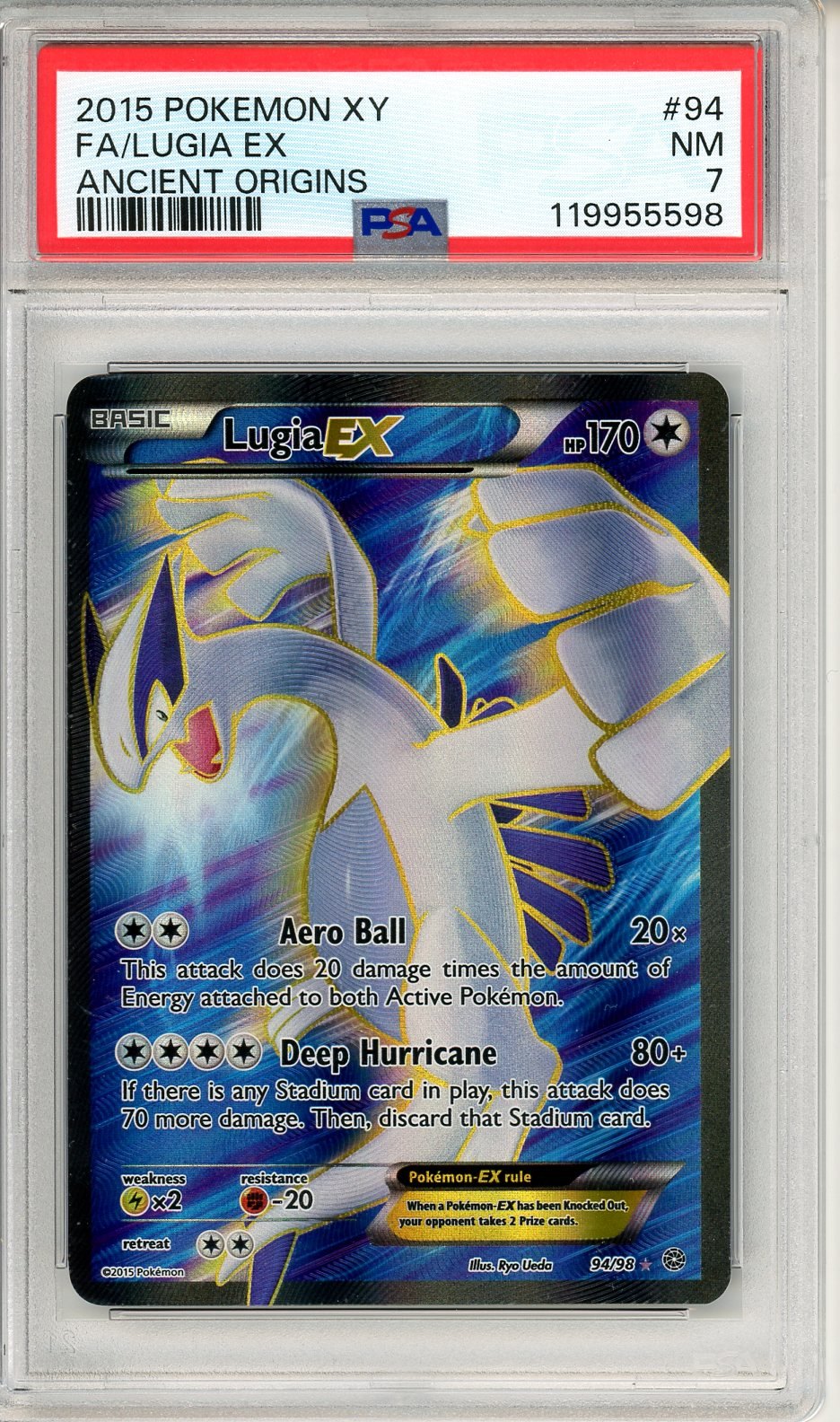 PSA 7 Lugia-EX 94/98 - Ancient Origins