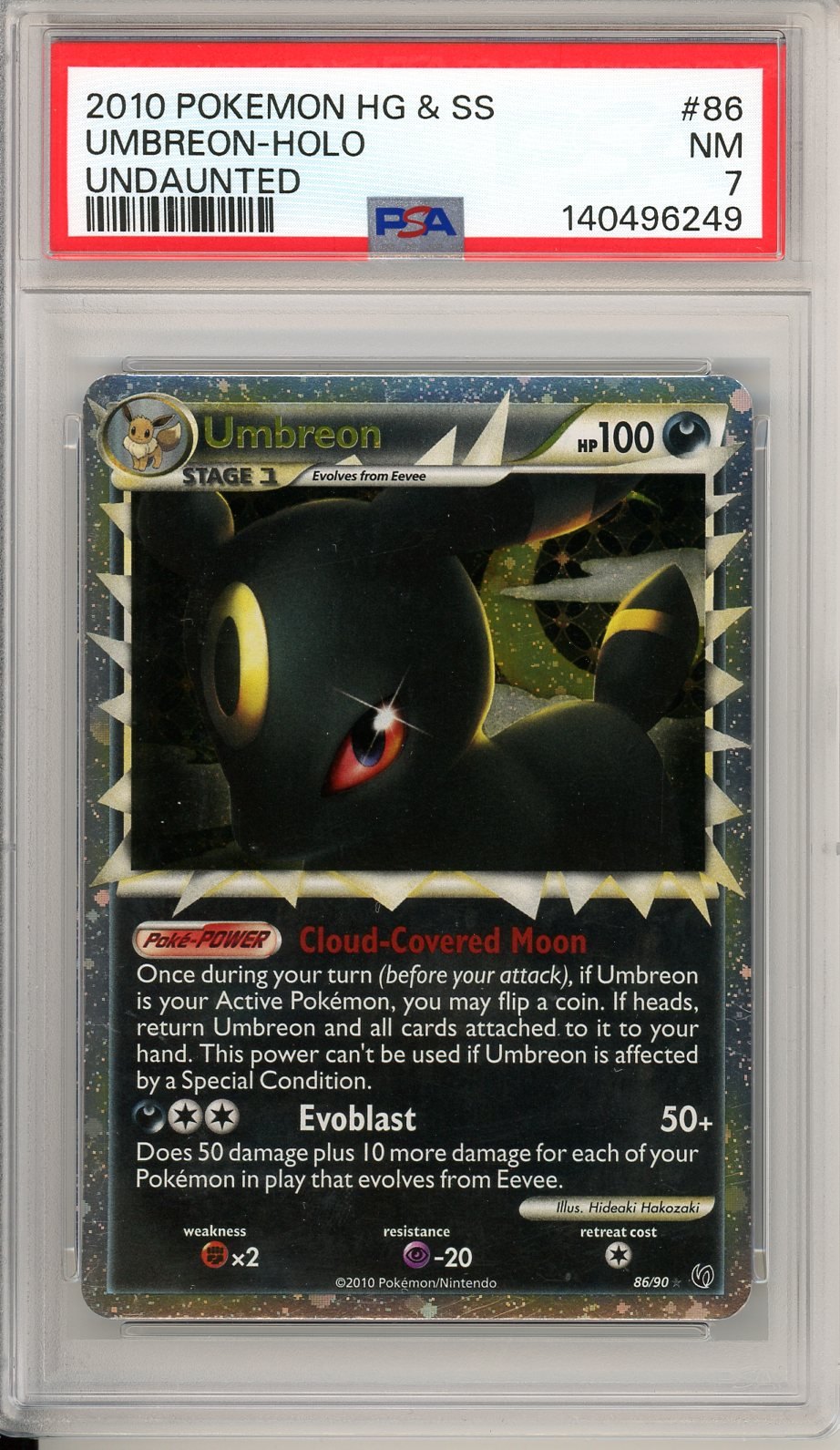 PSA 7 Umbreon 86/90 - HS—Undaunted