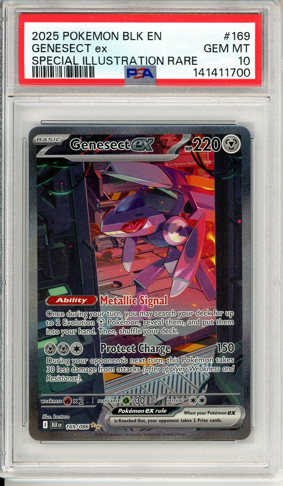 PSA 10 Genesect ex 169/086 - Black Bolt