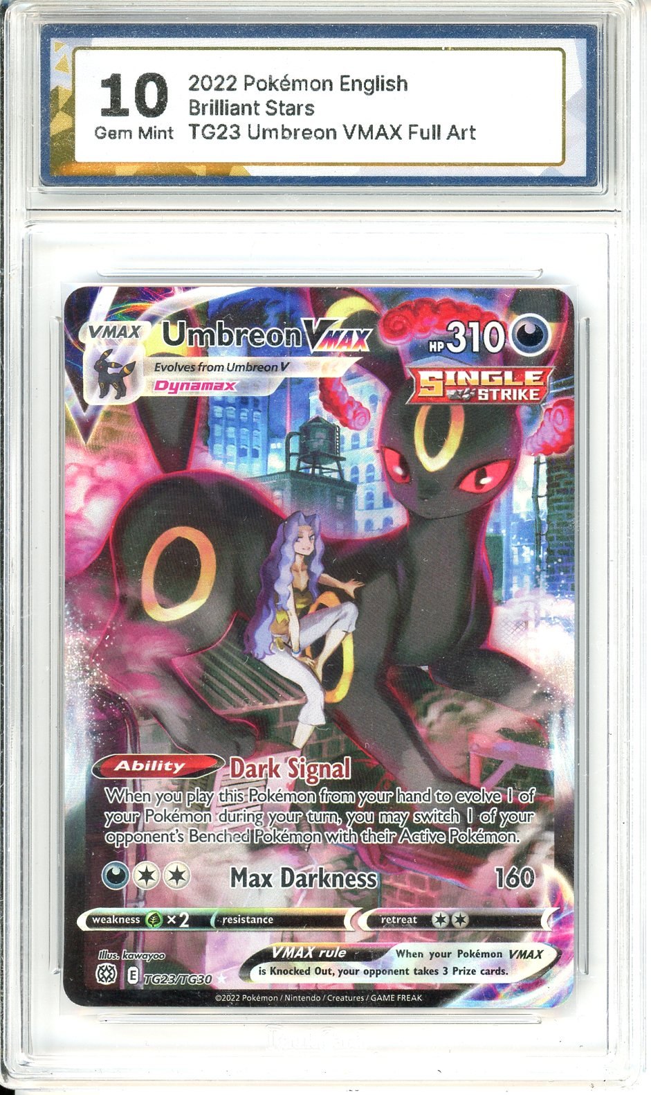 RAUK 10 Umbreon VMAX TG23/TG30 - Brilliant Stars Trainer Gallery