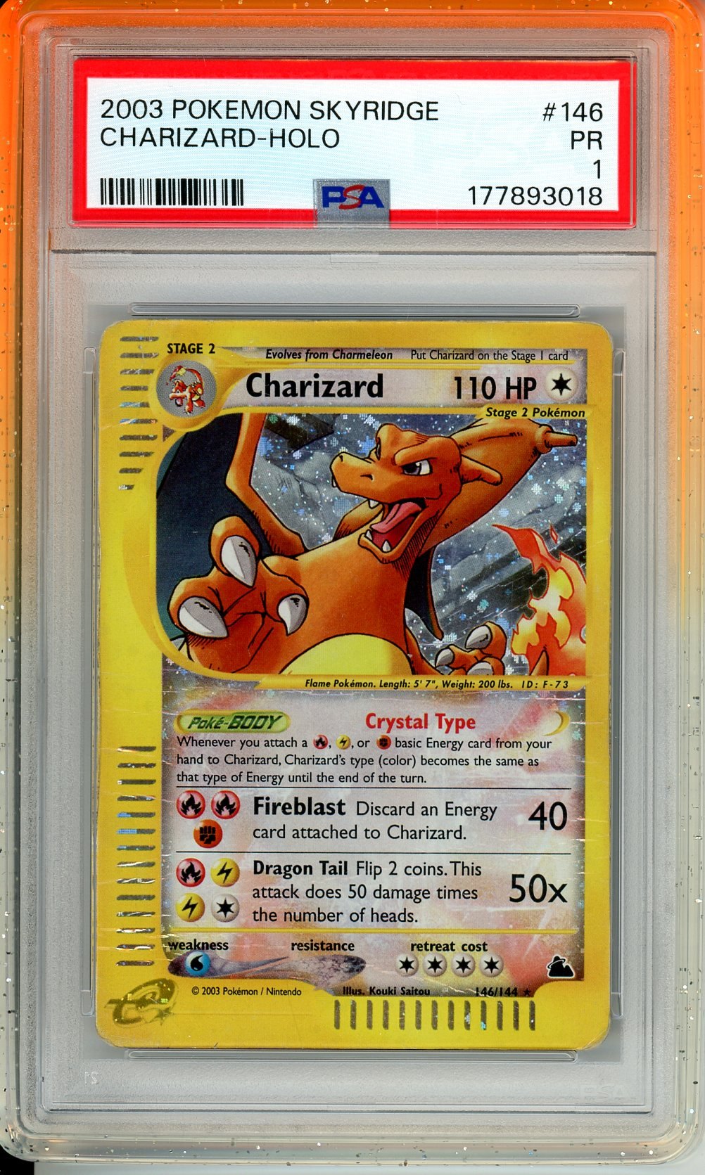 PSA 10 Charizard 146/144 - Skyridge