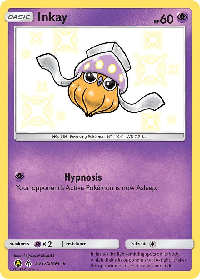 Inkay - #SV17/SV94 - Pokémon Sun & Moon - Hidden Fates