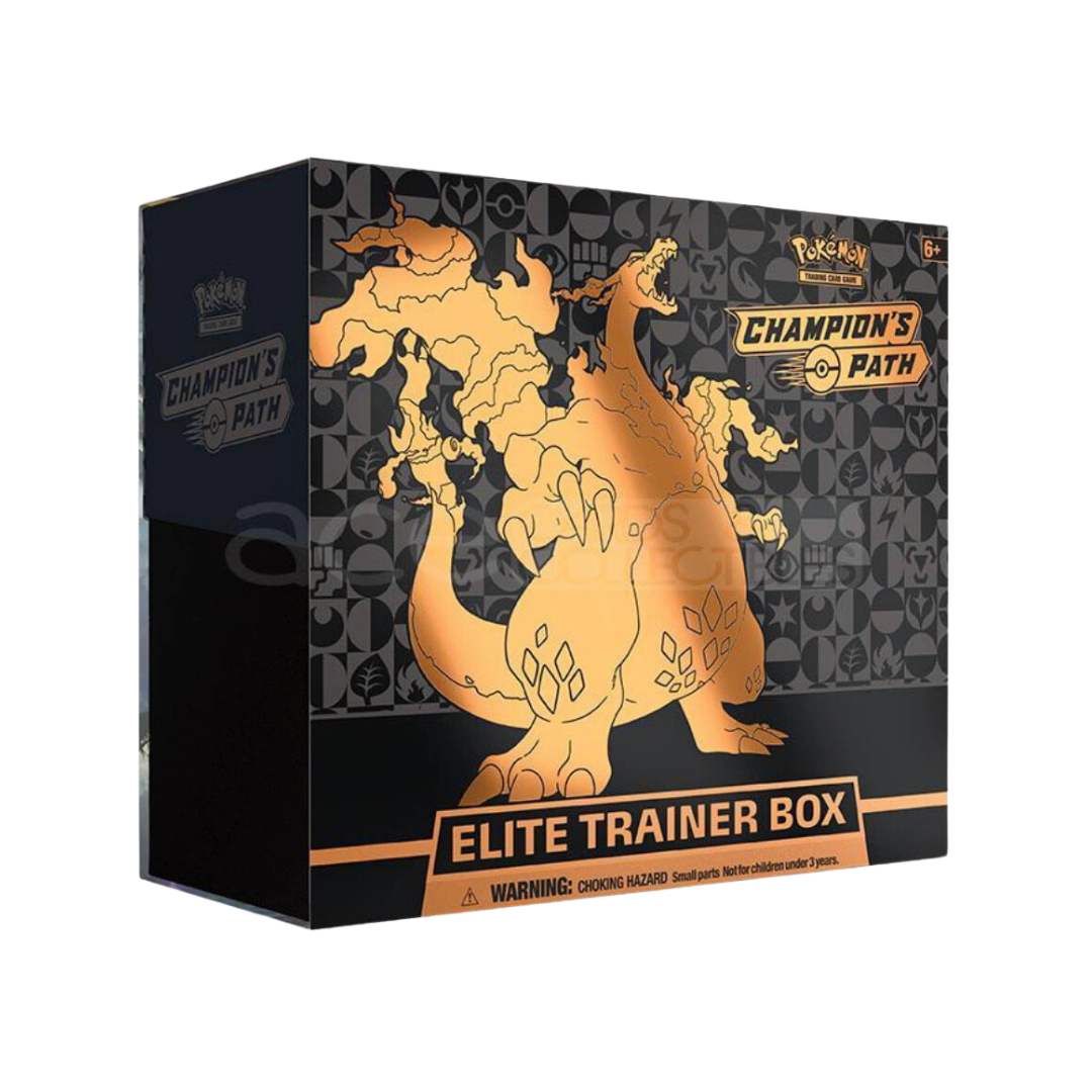 Champion’s Path Elite Trainer Box – Upplev Charizard-magin med exklusiva booster packs och holografiska kort.