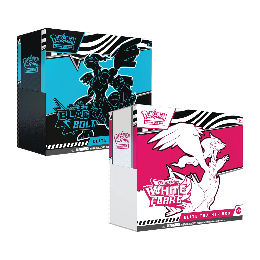 Pokémon Scarlet & Violet: Black Bolt & White Flare Elite Trainer Box (ETB) - PokeTalk