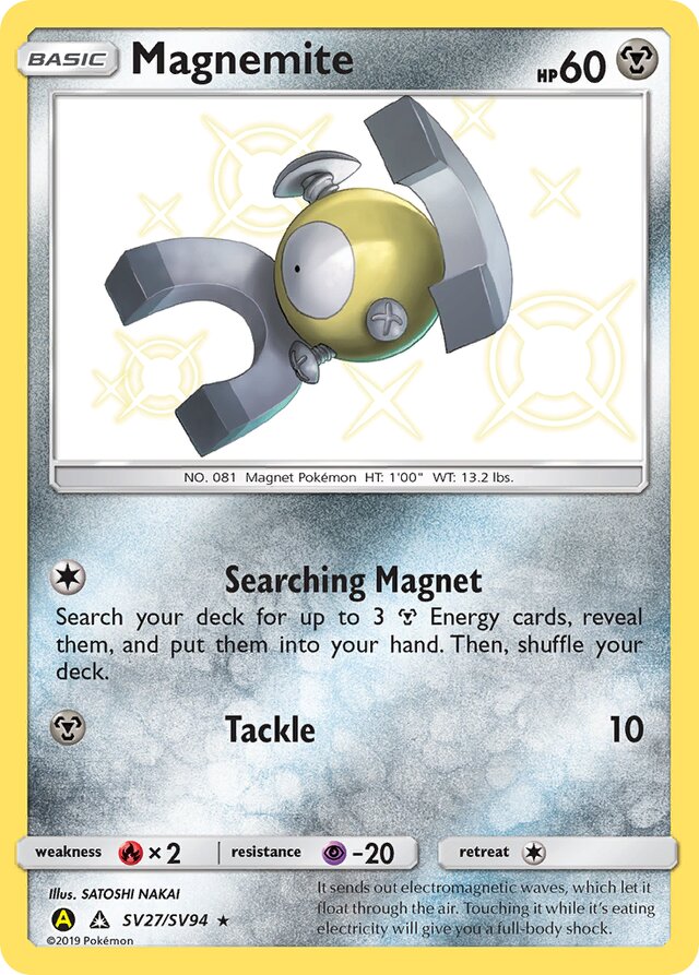 Magnemite - #SV27/SV94 - Pokémon Sun & Moon - Hidden Fates
