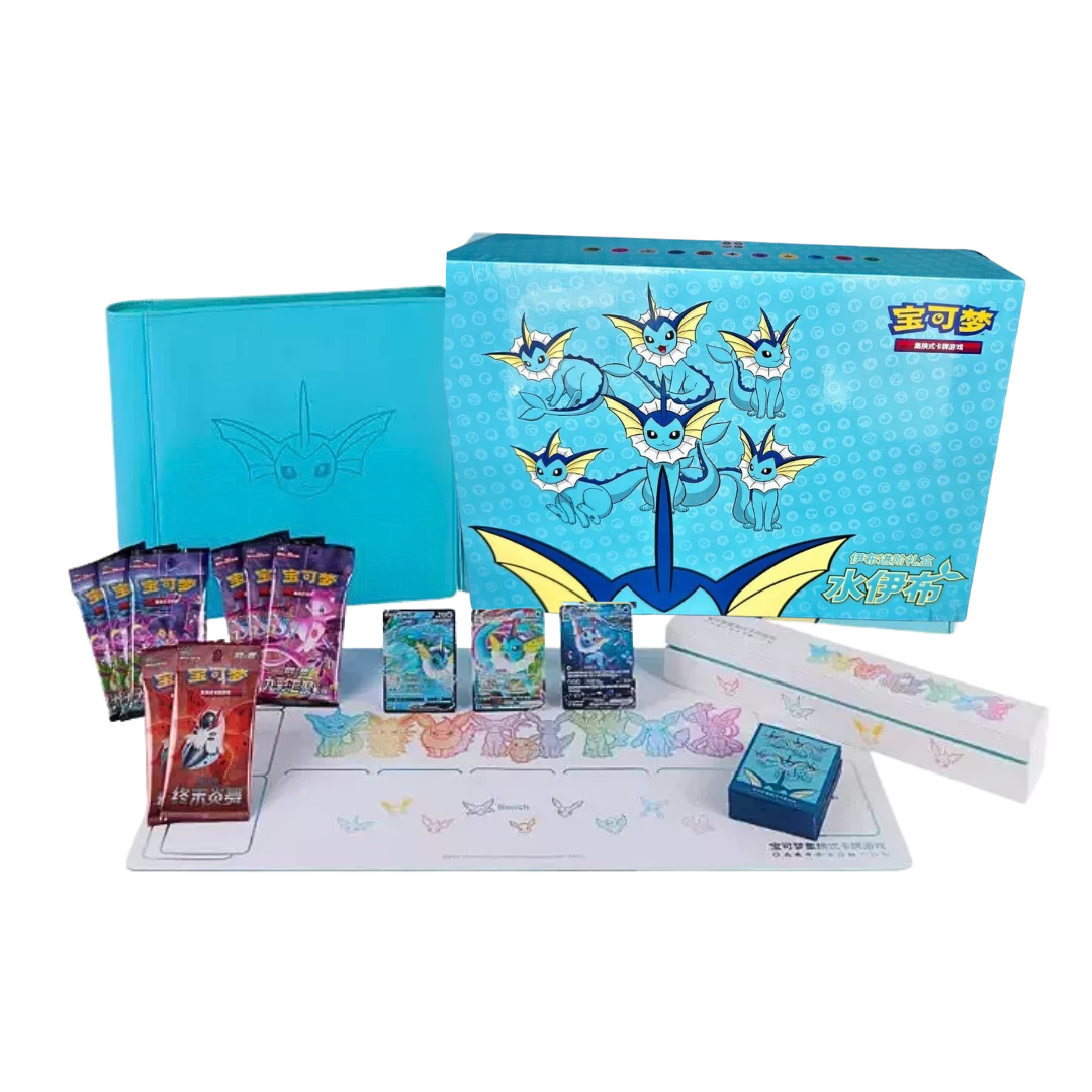 Pokémon: Simplified Chinese Eevee GX Collection Box - Vaporeon
