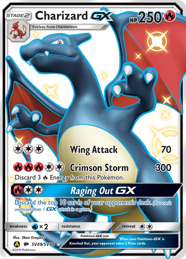 Charizard GX - #SV49/SV94 - Pokémon Sun & Moon - Hidden Fates