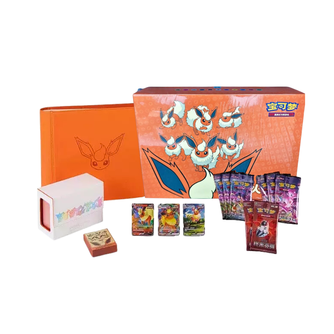 Pokémon: Simplified Chinese Eevee GX Collection Box - Flareon