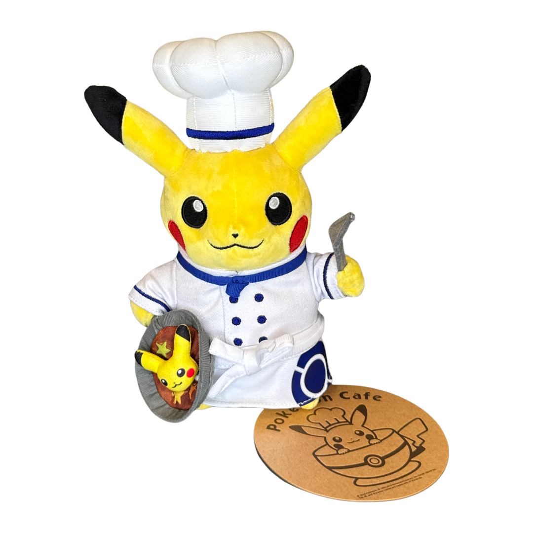 Pokémon TCG Plushie: Pikachu Café Edition - White
