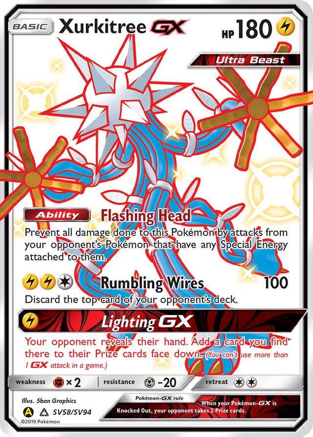 Xurkitree GX - #SV58/SV94 - Pokémon Sun & Moon - Hidden Fates