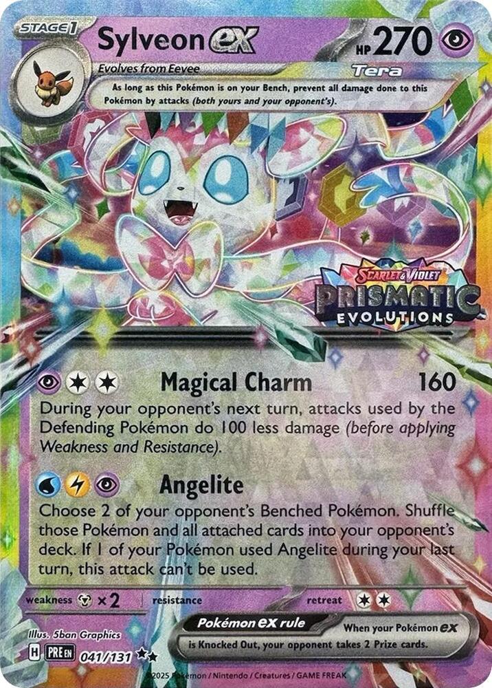 Sylveon ex - #41/131 - Pokémon Scarlet & Violet - Prismatic Evolution Promo