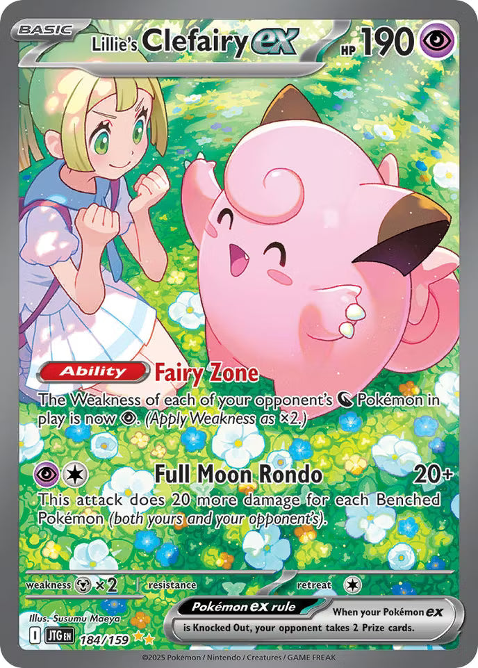 Lillie's Clefairy ex - #184/159 - Pokémon Scarlet & Violet - Journey Together