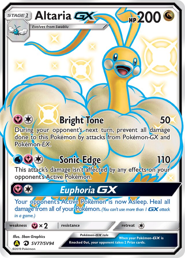Altaria GX - #SV77/SV94 - Pokémon Sun & Moon - Hidden Fates