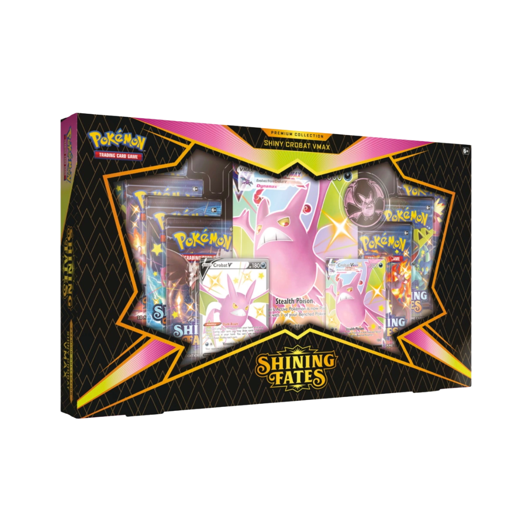 Pokémon TCG Shining Fates: Shiny Crobat VMAX Collection Box - PokeTalk