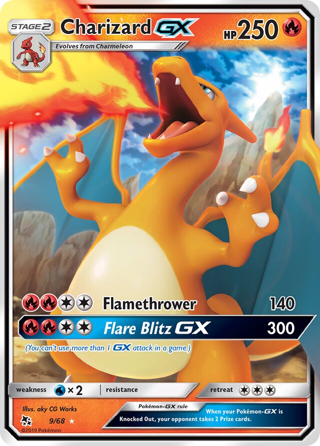 Charizard GX - #9/68 - Pokémon Sun & Moon - Hidden Fates