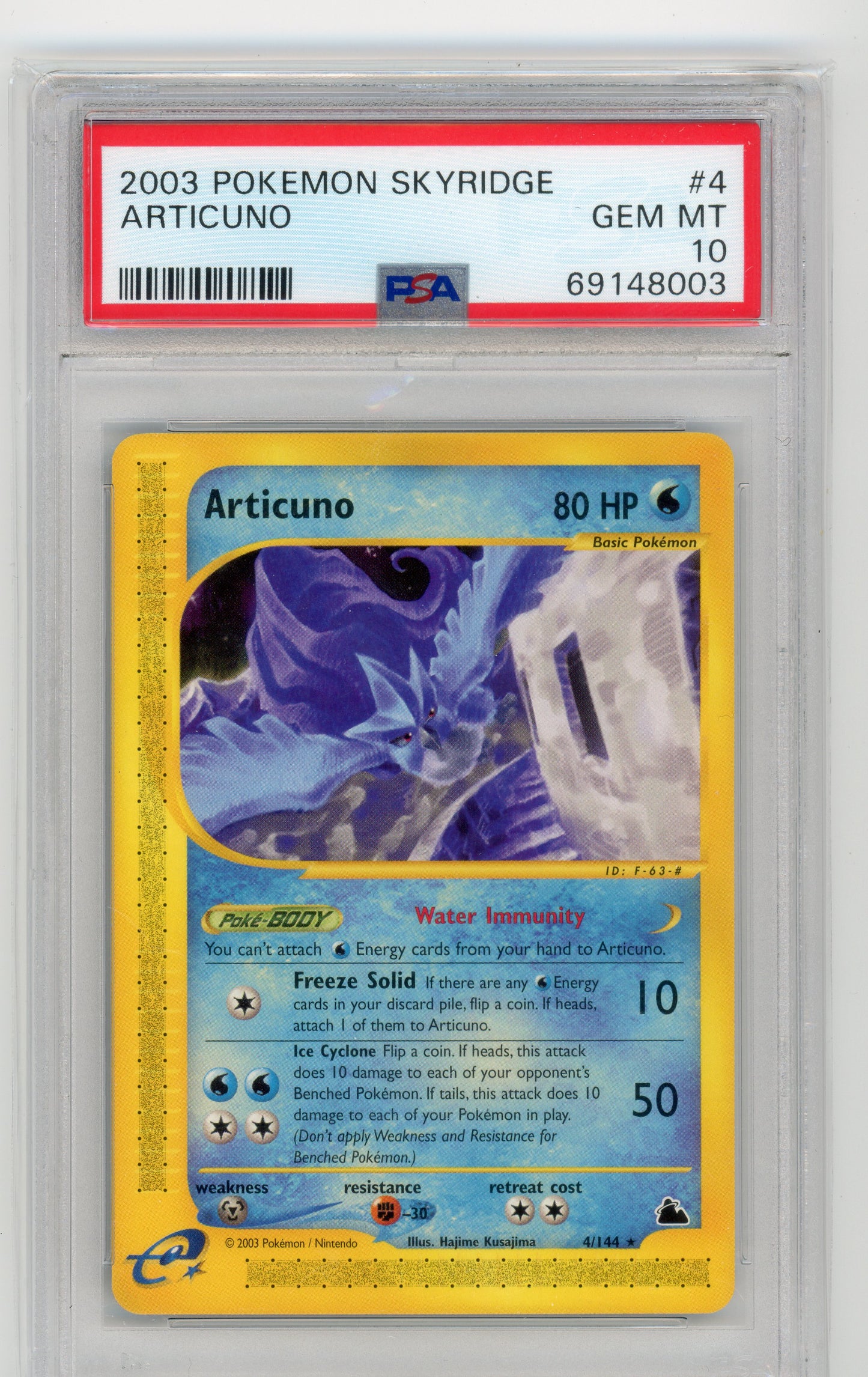 Articuno - #4 PSA 10 - Pokémon eSeries: Skyridge