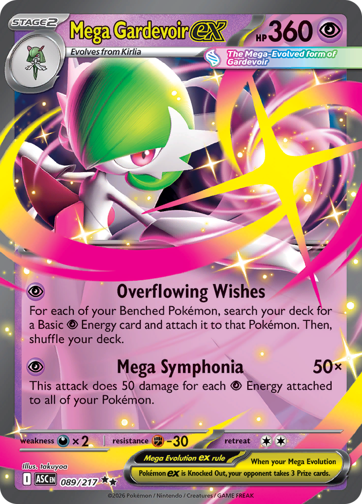 Mega Gardevoir ex - #089/217 - Pokémon Mega Evolution - Ascended Heroes