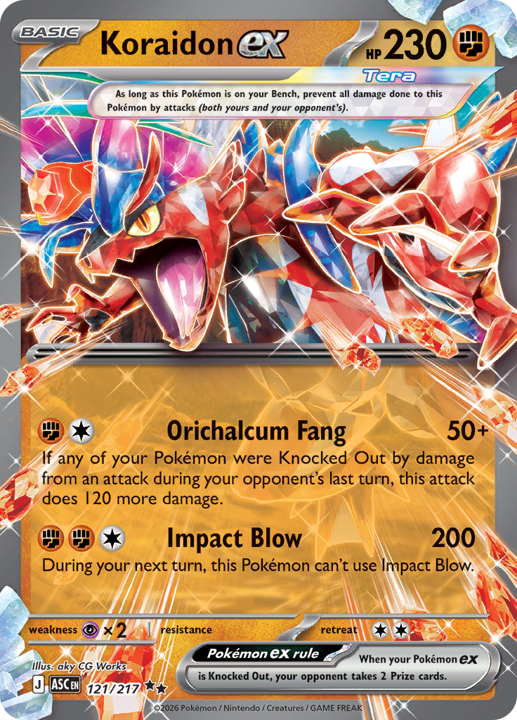 Koraidon ex - #121/217 - Pokémon Mega Evolution - Ascended Heroes