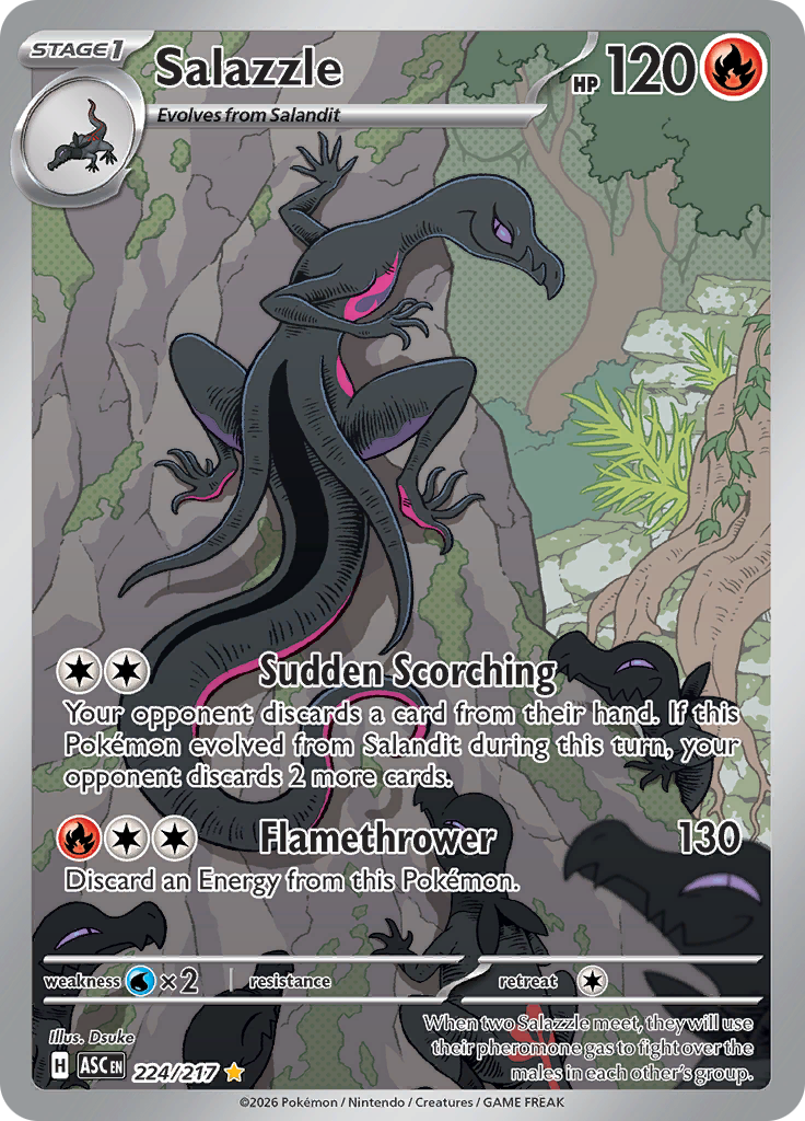 Salazzle - #224/217 - Pokémon Mega Evolution - Ascended Heroes