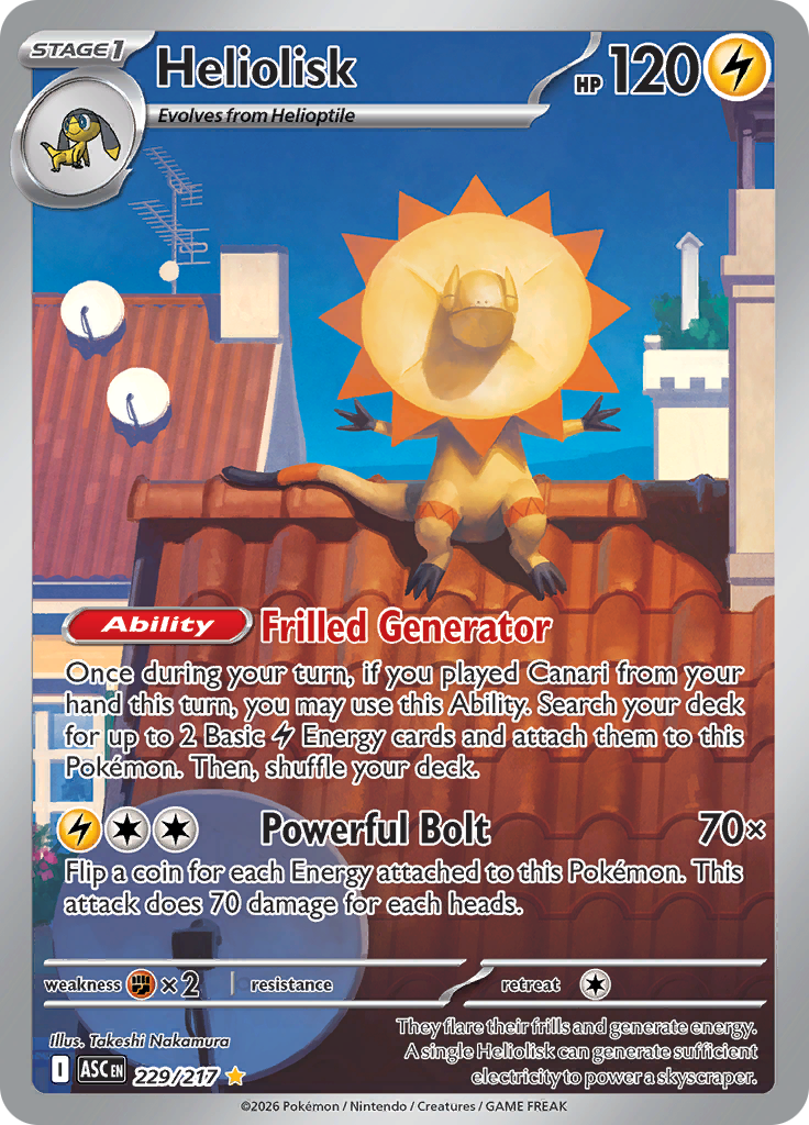 Heliolisk - #229/217 - Pokémon Mega Evolution - Ascended Heroes