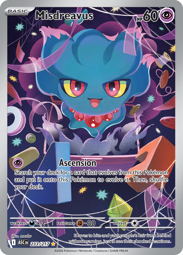 Misdreavus - #233/217 - Pokémon Mega Evolution - Ascended Heroes