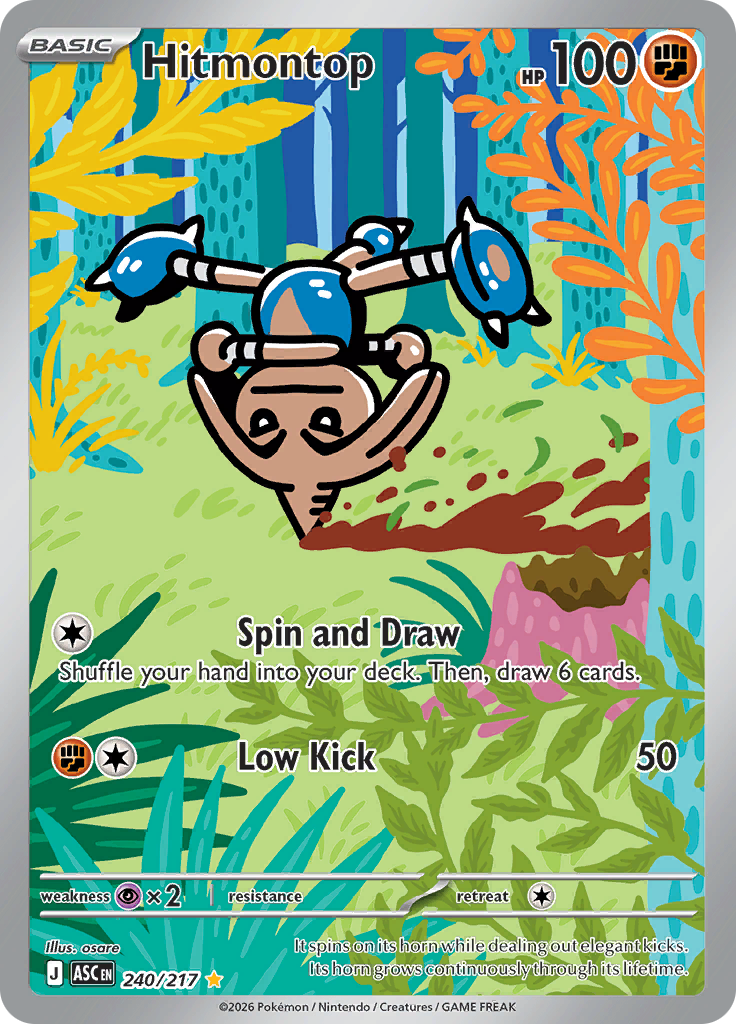 Hitmontop - #240/217 - Pokémon Mega Evolution - Ascended Heroes