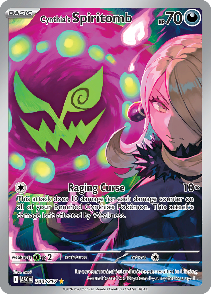 Cynthia's Spiritomb - #244/217 - Pokémon Mega Evolution - Ascended Heroes