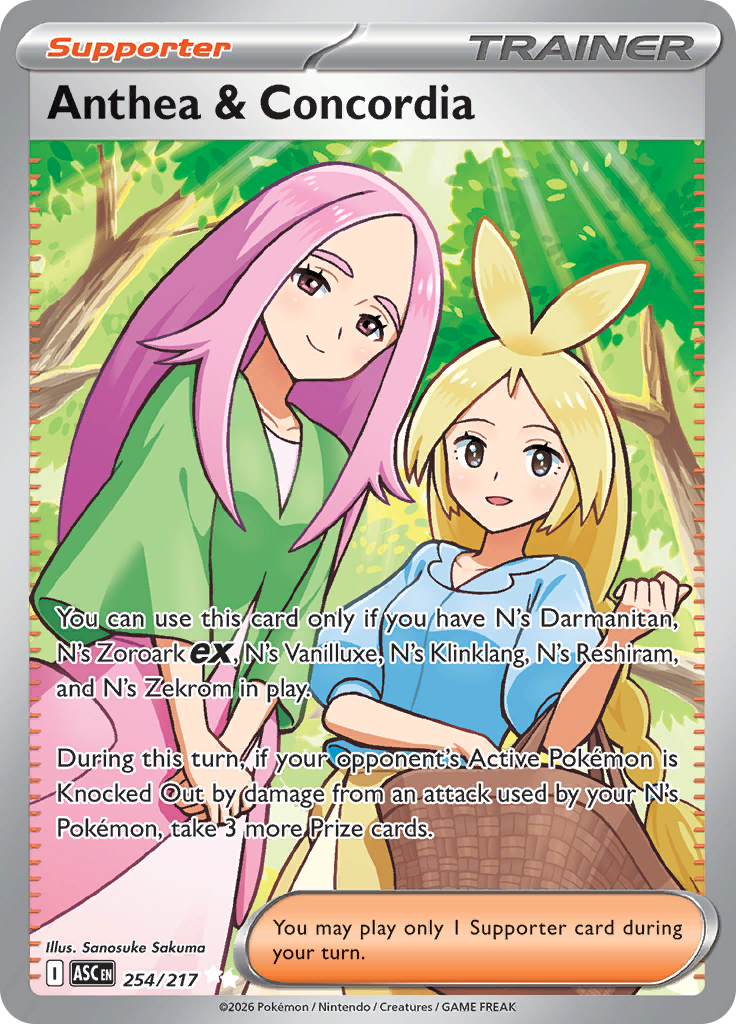 Anthea & Concorida - #254/217 - Pokémon Mega Evolution - Ascended Heroes