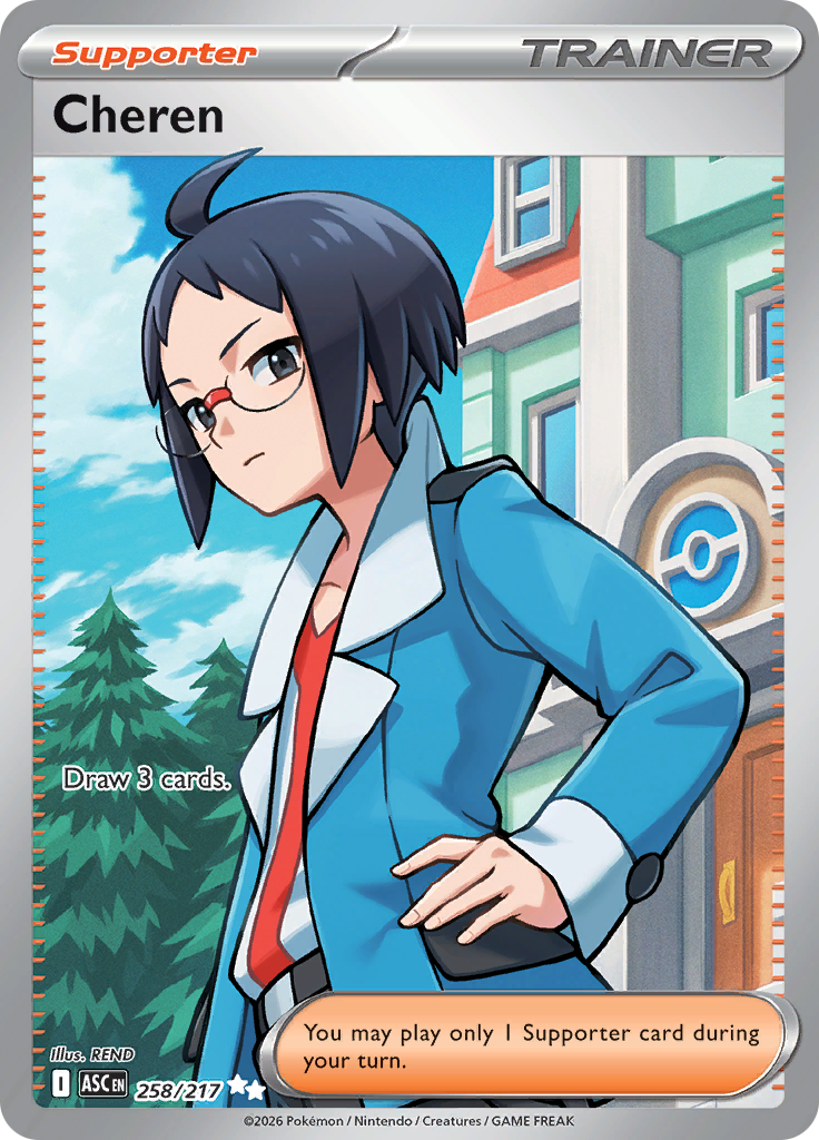 Cheren - #258/217 - Pokémon Mega Evolution - Ascended Heroes