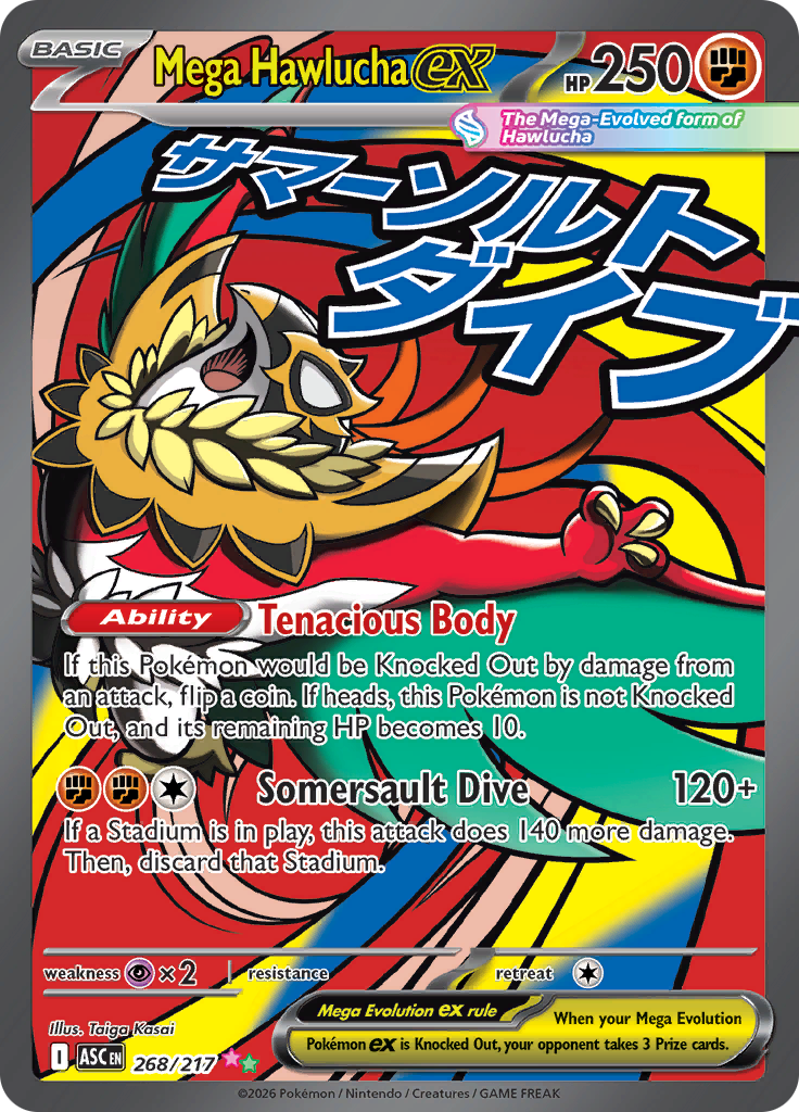 Mega Hawlucha ex - #268/217 - Pokémon Mega Evolution - Ascended Heroes