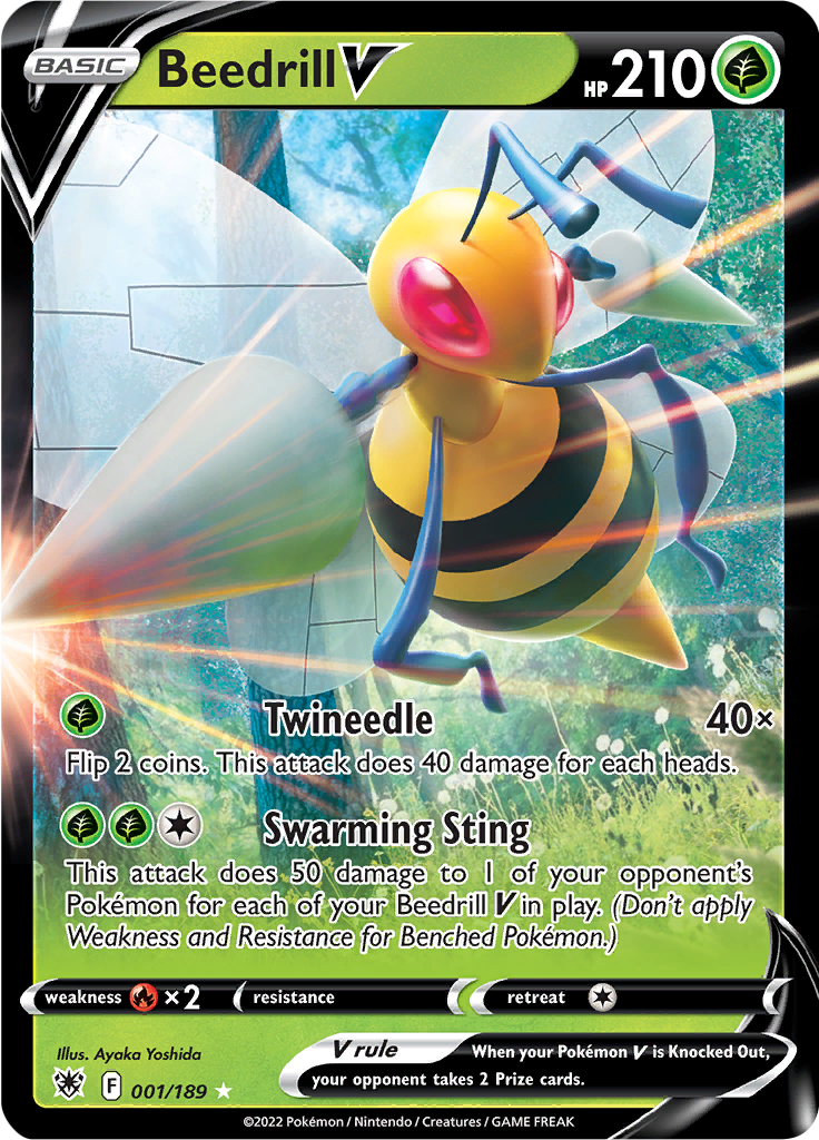 Beedrill V - #1/189 - Pokémon Sword & Shield - Astral Radiance
