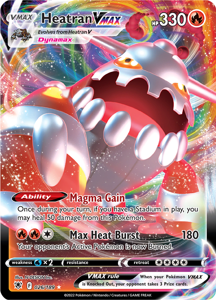 Heatran VMAX - #26/189 - Pokémon Sword & Shield - Astral Radiance