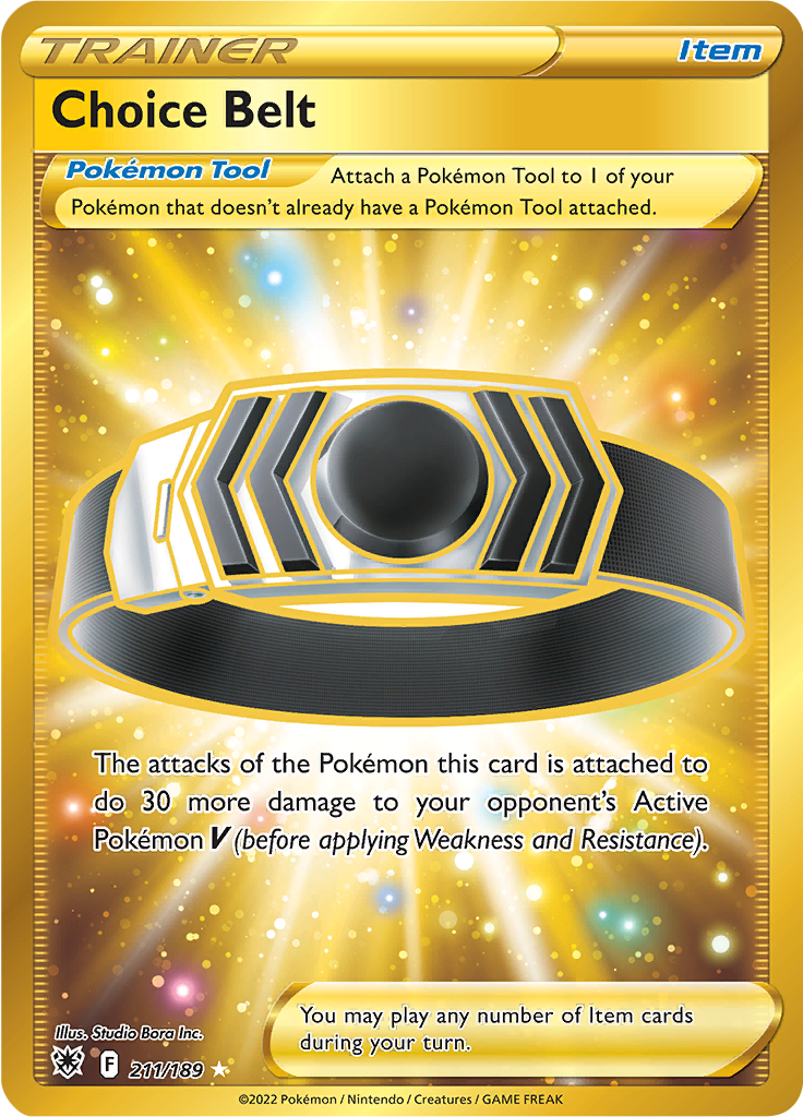 Choice Belt - #211/189 - Pokémon Sword & Shield - Astral Radiance