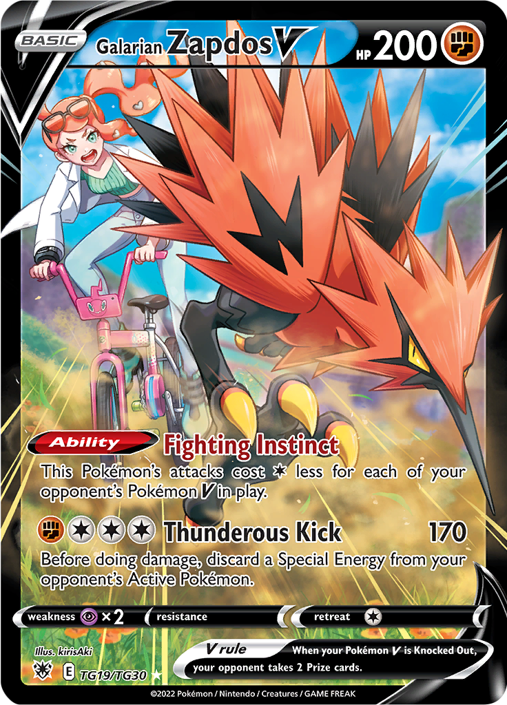 Galarian Zapdos V - #TG19/TG30 - Pokémon Sword & Shield - Astral Radiance