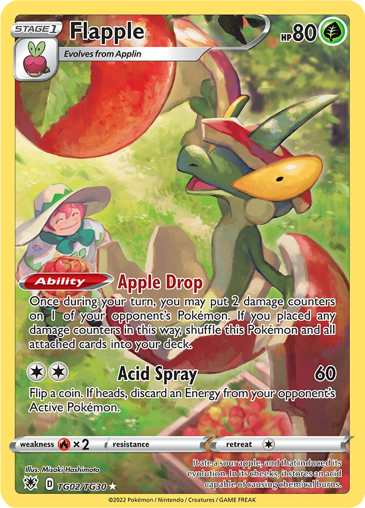 Flapple - #TG2/TG30 - Pokémon Sword & Shield - Astral Radiance