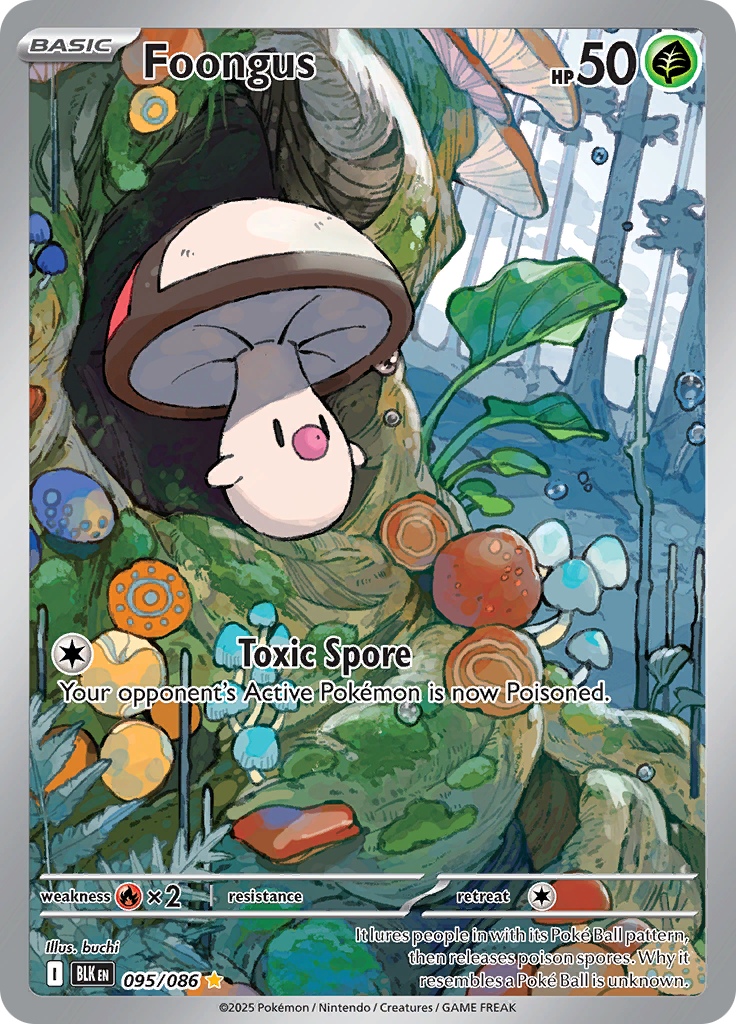 Foongus - #095/086 - Pokémon Scarlet & Violet - Black Bolt