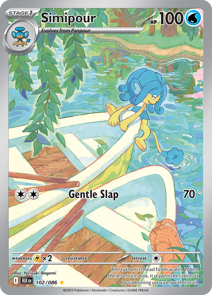 Simipour - #102/086 - Pokémon Scarlet & Violet - Black Bolt