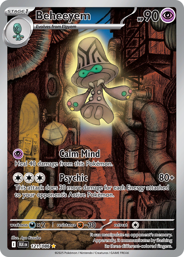 Beheeyem - #121/086 - Pokémon Scarlet & Violet - Black Bolt