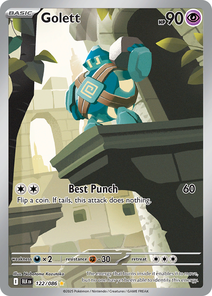 Golett - #122/086 - Pokémon Scarlet & Violet - Black Bolt