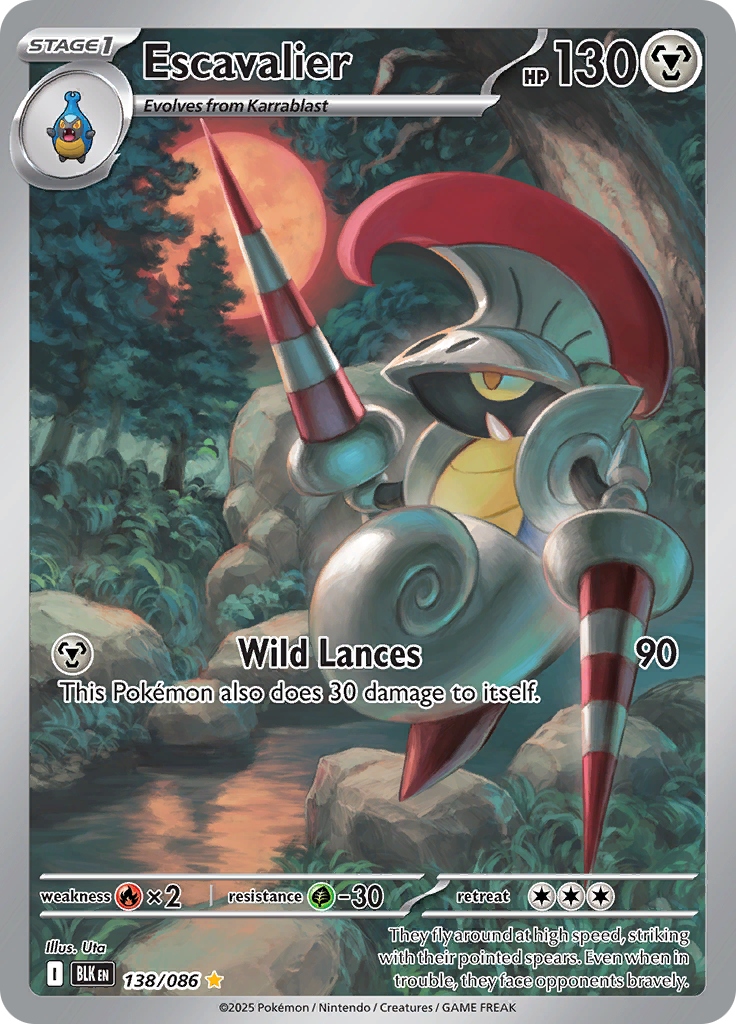 Escavalier - #138/086 - Pokémon Scarlet & Violet - Black Bolt