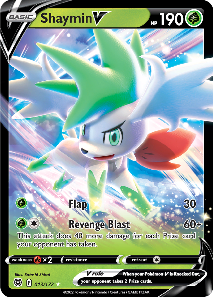 Shaymin V - #13/172 - Pokémon Sword & Shield - Brilliant Stars