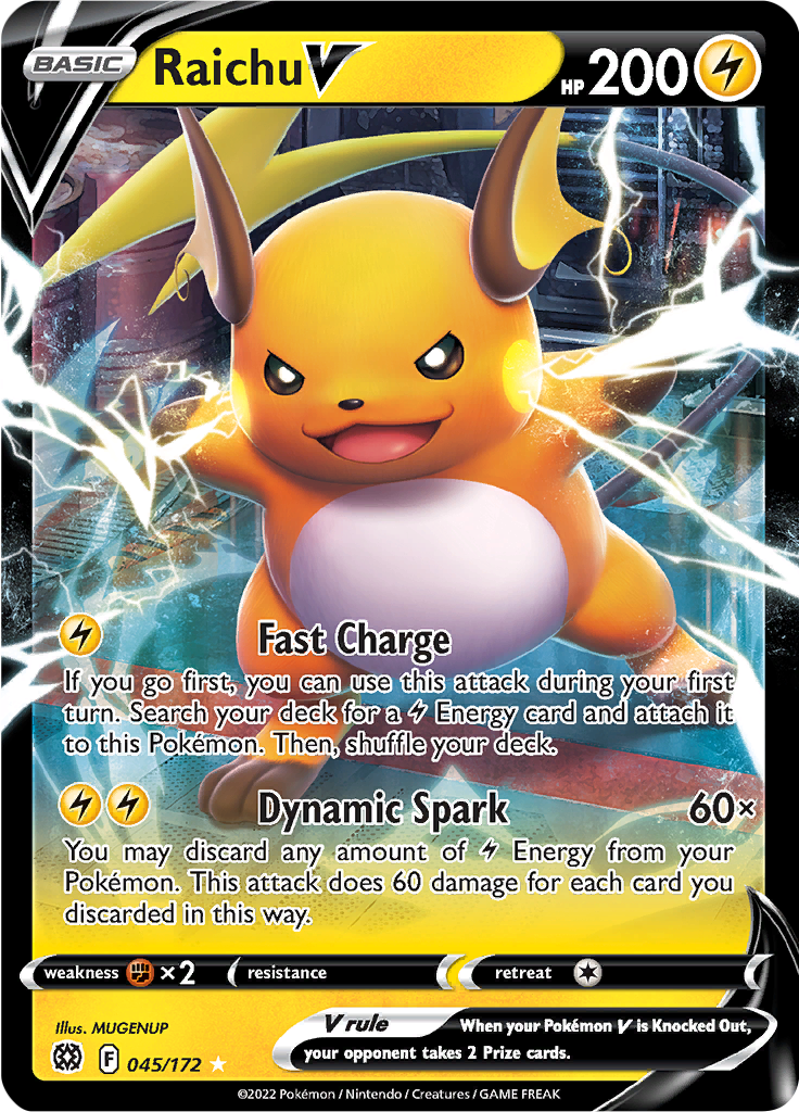 Raichu V - #45/172 - Pokémon Sword & Shield - Brilliant Stars