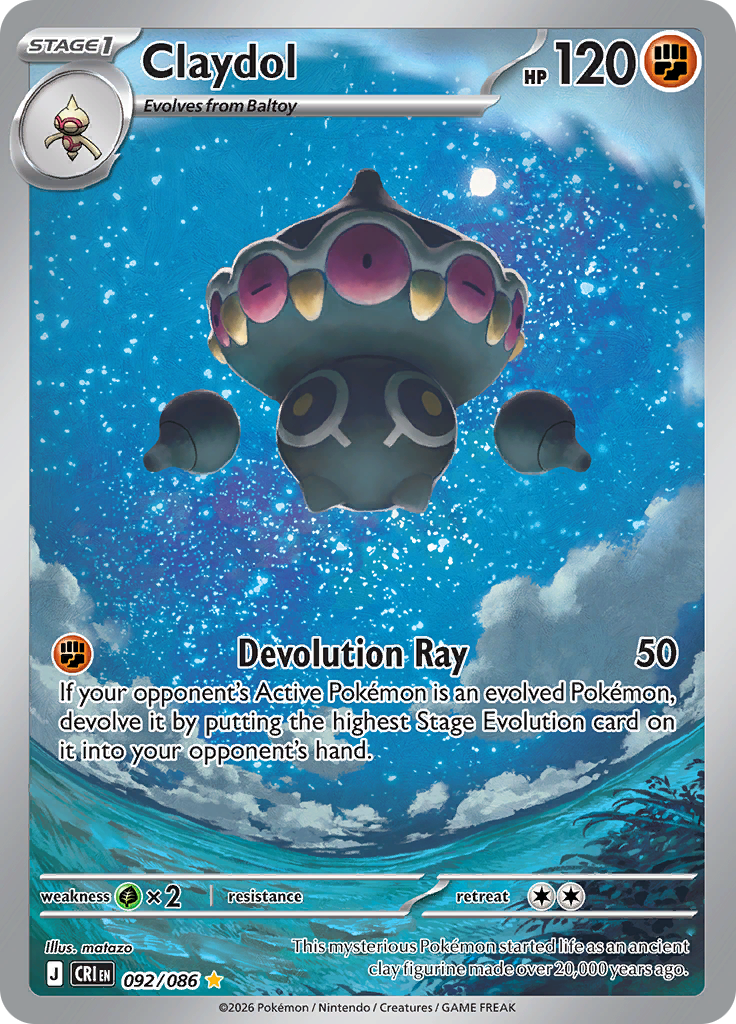 Claydol - #092/086 - Pokémon Mega Evolution - Chaos Rising