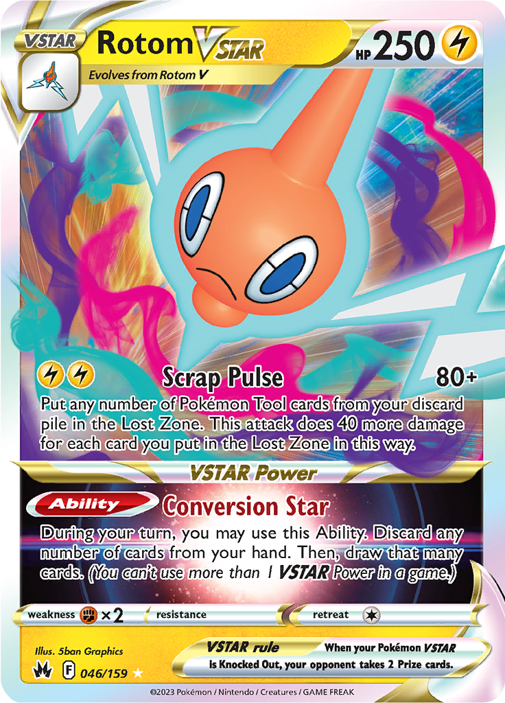 Rotom VSTAR - #46/159 - Pokémon Sword & Shield - Crown Zenith