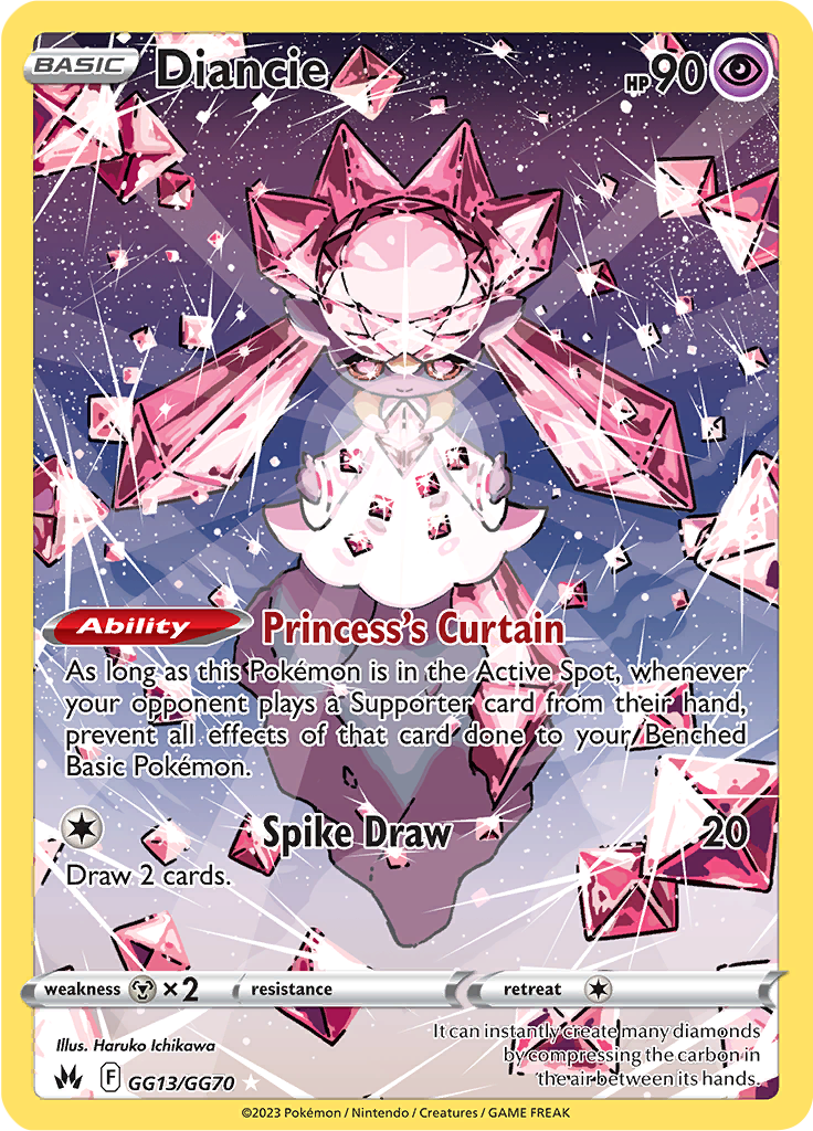 Diancie - #GG13/GG60 - Pokémon Sword & Shield - Crown Zenith